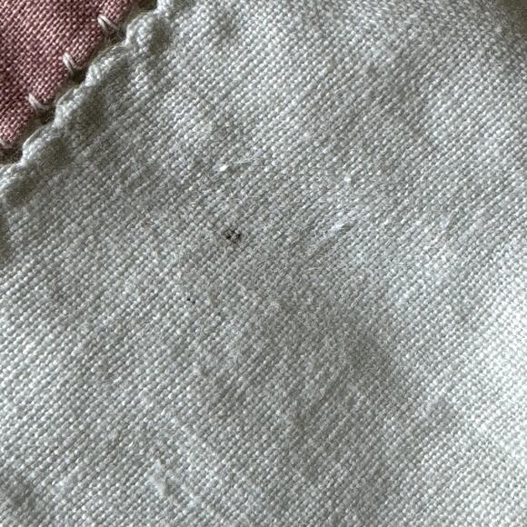 Vintage Pink Embroidered Mr Mrs Wedding Pillowcases Flat Sheet Cotton Trad Wife - Picture 12 of 12